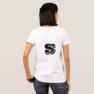 Camiseta Logotipo personalizado simples e elegante aqui na