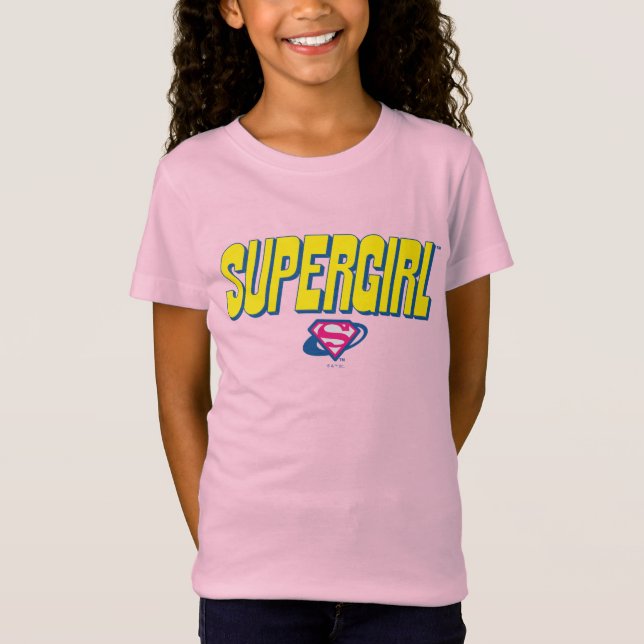Camiseta Logotipo Pop Supergirl (Frente)