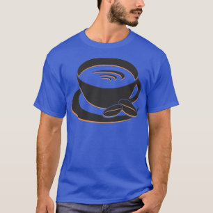 Camiseta logotipo preto de café
