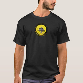 Camiseta Logotipo Preto e Amarelo do Poker Quest