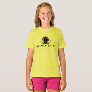Camiseta logotipo preto infantil