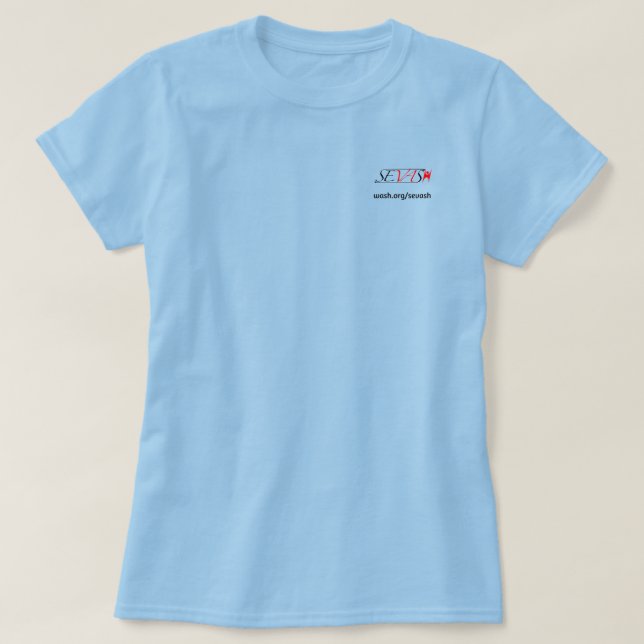 Camiseta Logótipo preto WASH SEVASH (Frente do Design)