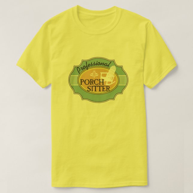 Camiseta Logotipo profissional do baby-sitter do patamar (Frente do Design)