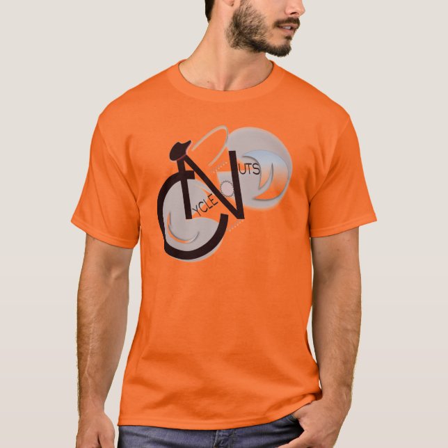 Camiseta Logotipo psicadélico T de CycleNuts (Frente)