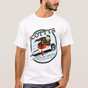 Camiseta Logotipo quente de Rodders do vintage do serviço