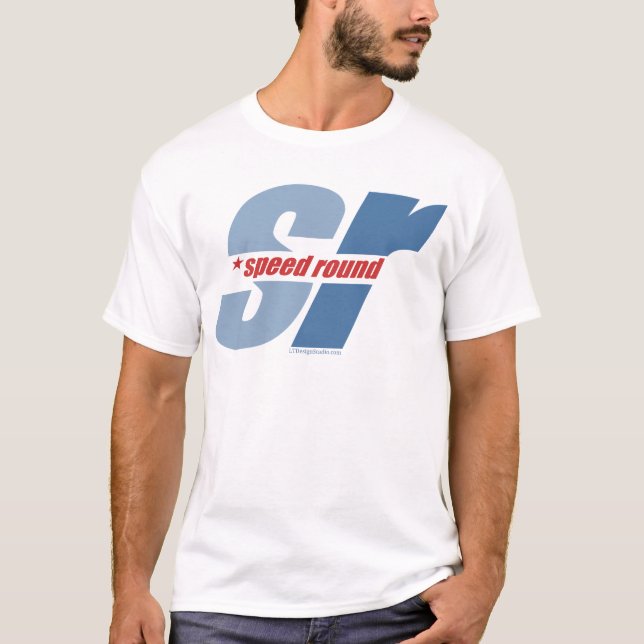 Camiseta Logotipo redondo 2010 da velocidade (Frente)