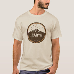 Camiseta Logotipo redondo Subdued da terra [areia]