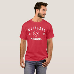 Camiseta Logotipo retro do basebol de Maryland