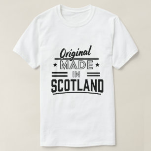 Camiseta Logotipo retrô Original feito na Escócia