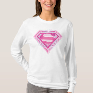 Camiseta Logotipo Rosa da Supergirl