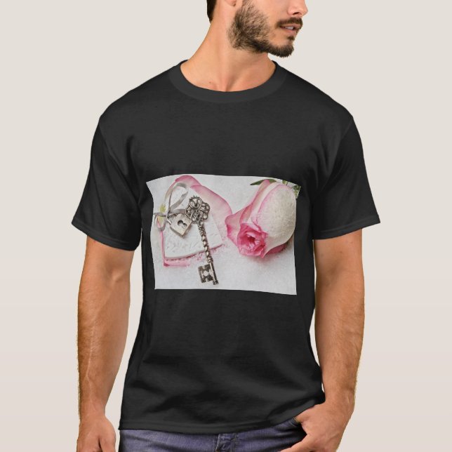 Camiseta Logotipo rosa Elegante (Frente)