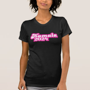 Camiseta Logotipo rosa feminino Kamala Harris 2024