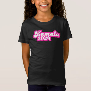 Camiseta Logotipo rosa feminino Kamala Harris 2024