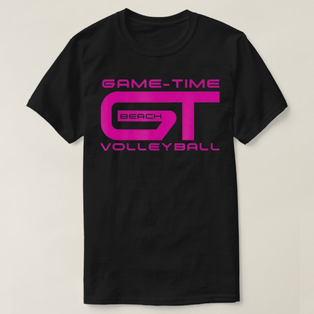 Camiseta Logotipo Rosa Quente GameTime (Frente do Design)