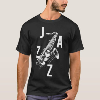 Camiseta Logotipo saxofone Jazz