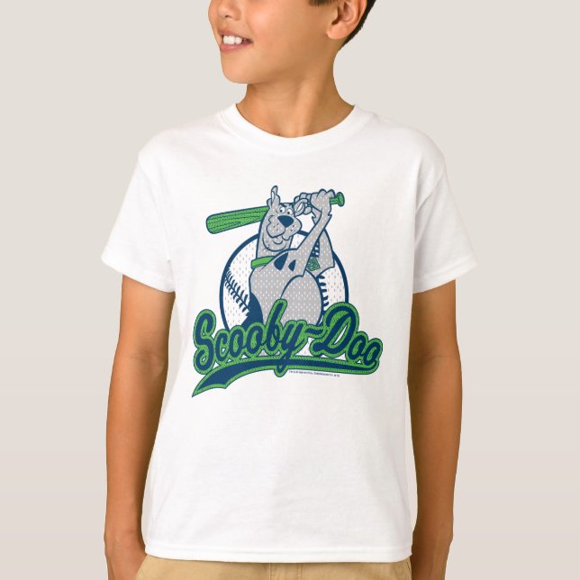 Camiseta Logotipo Scooby-Doo Baseball (Frente)