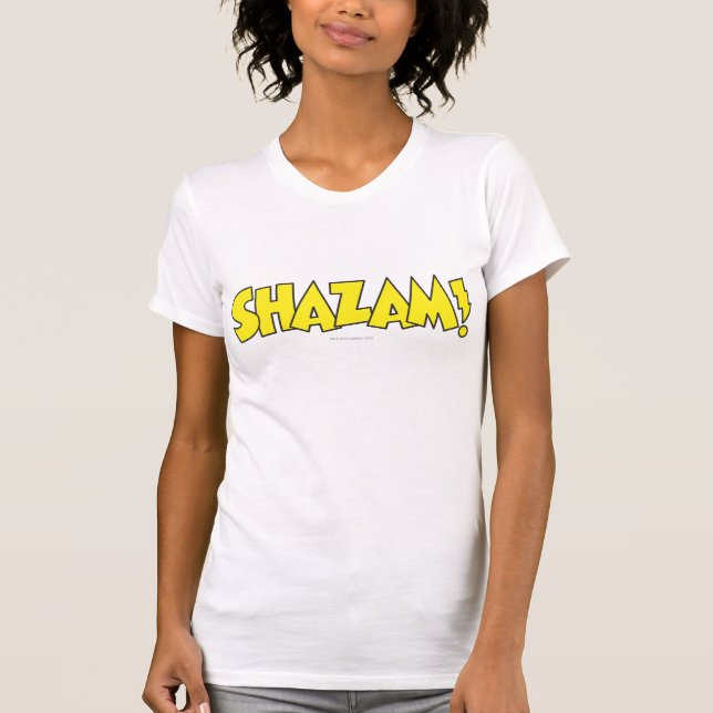 Camiseta Logótipo Shazam Amarelo (Frente)