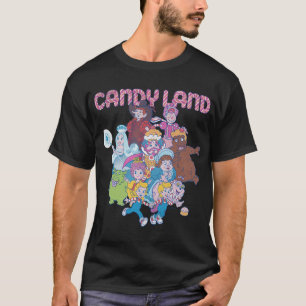 Camiseta Logotipo Shot De Caracteres De Candy Land Game