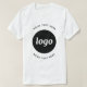 Camiseta Logotipo Simples Com Empresa De Texto (Frente do Design)
