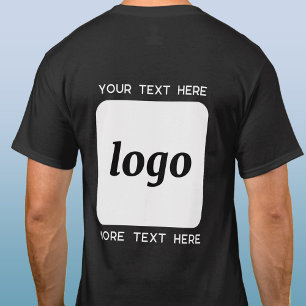 Camiseta Logotipo Simples Com Empresa De Texto