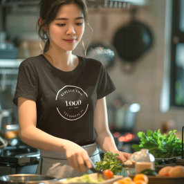 Camiseta Logotipo simples da empresa Funcionarios da empres