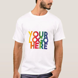 Camiseta Logotipo simples de empresa branco