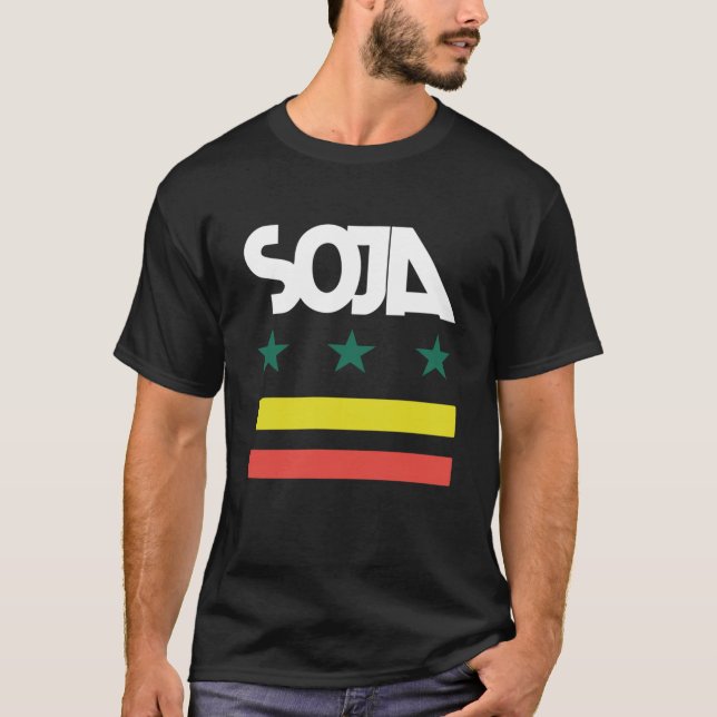 Camiseta Logotipo SOJA Design de Música Arte (Frente)