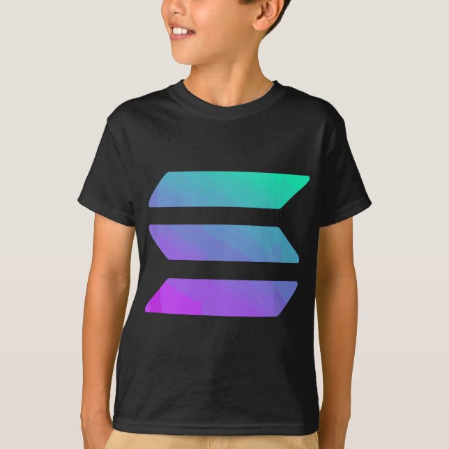 Camiseta Logotipo Solana A Regra Crypto To É Logotipo Cript (Frente)