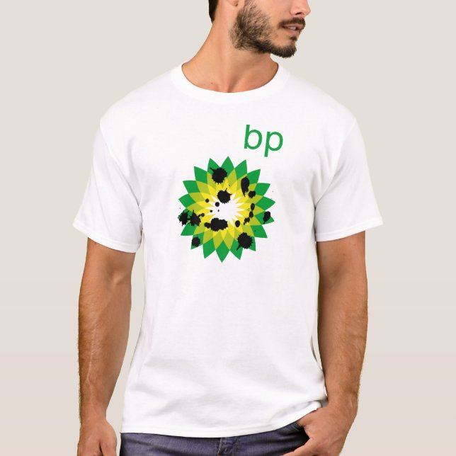 Camiseta Logotipo Spattered óleo de BP (Frente)