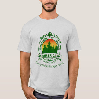 Camiseta Logotipo T do acampamento