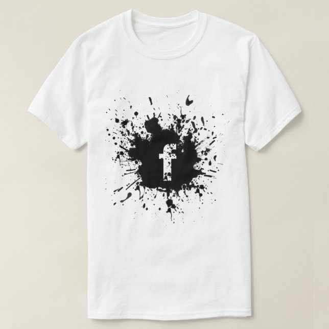 Camiseta Logotipo T shart do Facebook (Frente do Design)