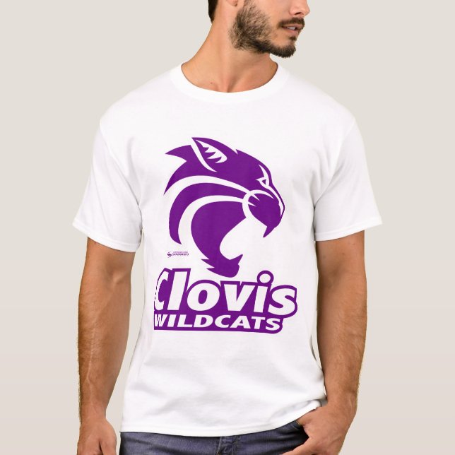Camiseta Logotipo T-Shirt Clovis Wildcats (Frente)