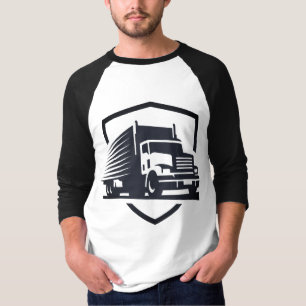 Camiseta Logotipo T-Shirt do driver de caminhão