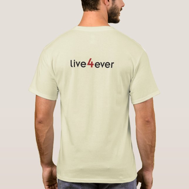Camiseta Logótipo T-Shirt do Live4ever (Verso)