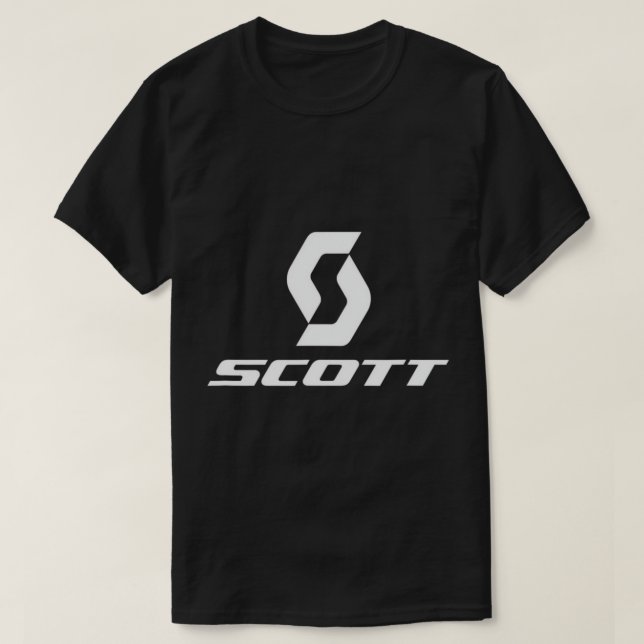 Camiseta Logotipo T-Shirt Scott Branco Bikes (Frente do Design)