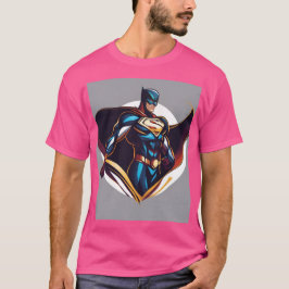 Camiseta Logotipo T-Shirt Super-Herói Negrito