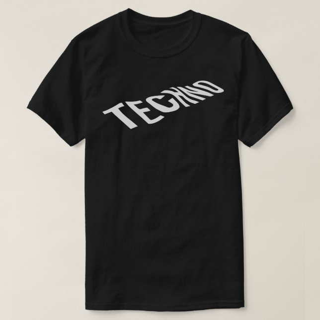 Camiseta logotipo tecno (Frente do Design)