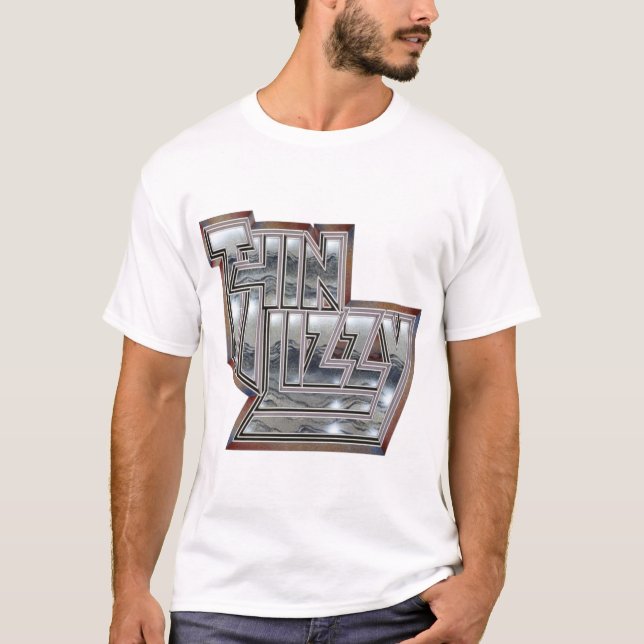 Camiseta Logotipo Thin Lizzy Phil Lynott (Frente)