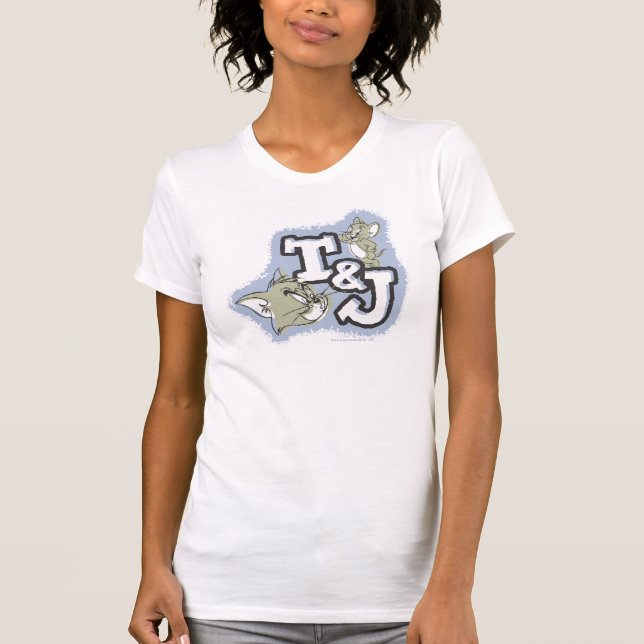 Camiseta Logotipo Tom e Jerry T&J (Frente)