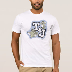 Camiseta Logotipo Tom e Jerry T&J
