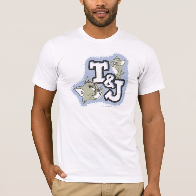 Camiseta Logotipo Tom e Jerry T&J (Frente)
