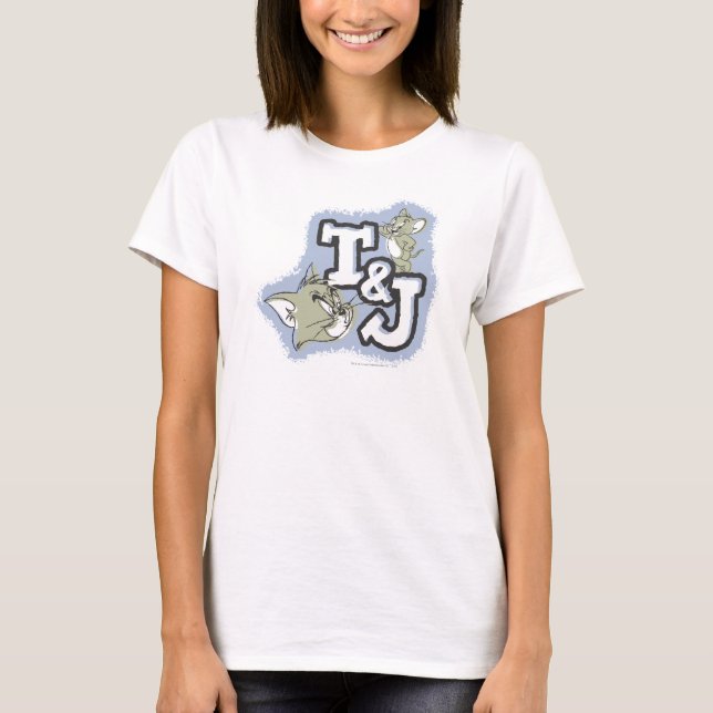 Camiseta Logotipo Tom e Jerry T&J (Frente)