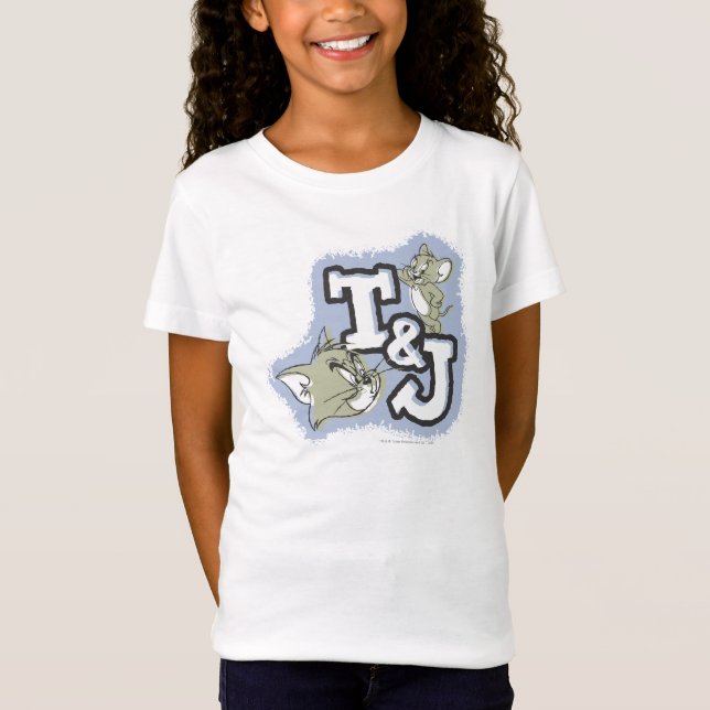 Camiseta Logotipo Tom e Jerry T&J (Frente)