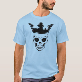 Camiseta Logotipo Tshirt do crânio do rei Homem