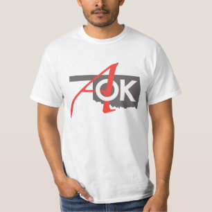 Camiseta Logotipo variável da cor/estilo AOK