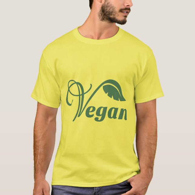 Camiseta Logotipo Vegan Folha (Frente)