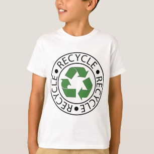 Camiseta Logotipo verde de Ceter do reciclar