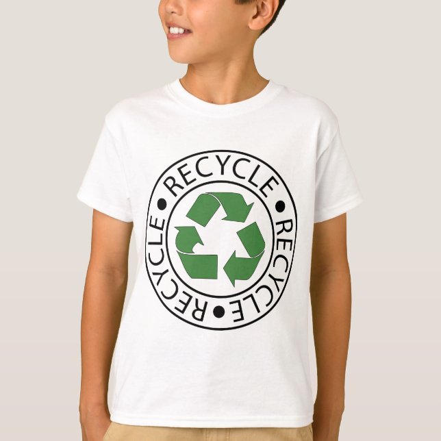 Camiseta Logotipo verde de Ceter do reciclar (Frente)