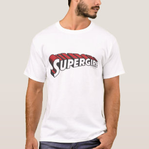 Camiseta Logotipo vermelho e branco de Supergirl