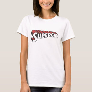 Camiseta Logotipo vermelho e branco de Supergirl